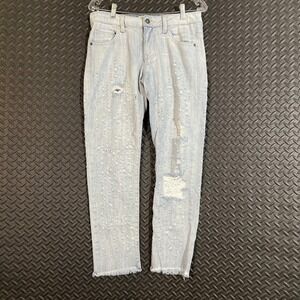 Hidden Jeans Light Washed Blue Denim‎ Jeans Mid Rise Women's Size 25 Straight